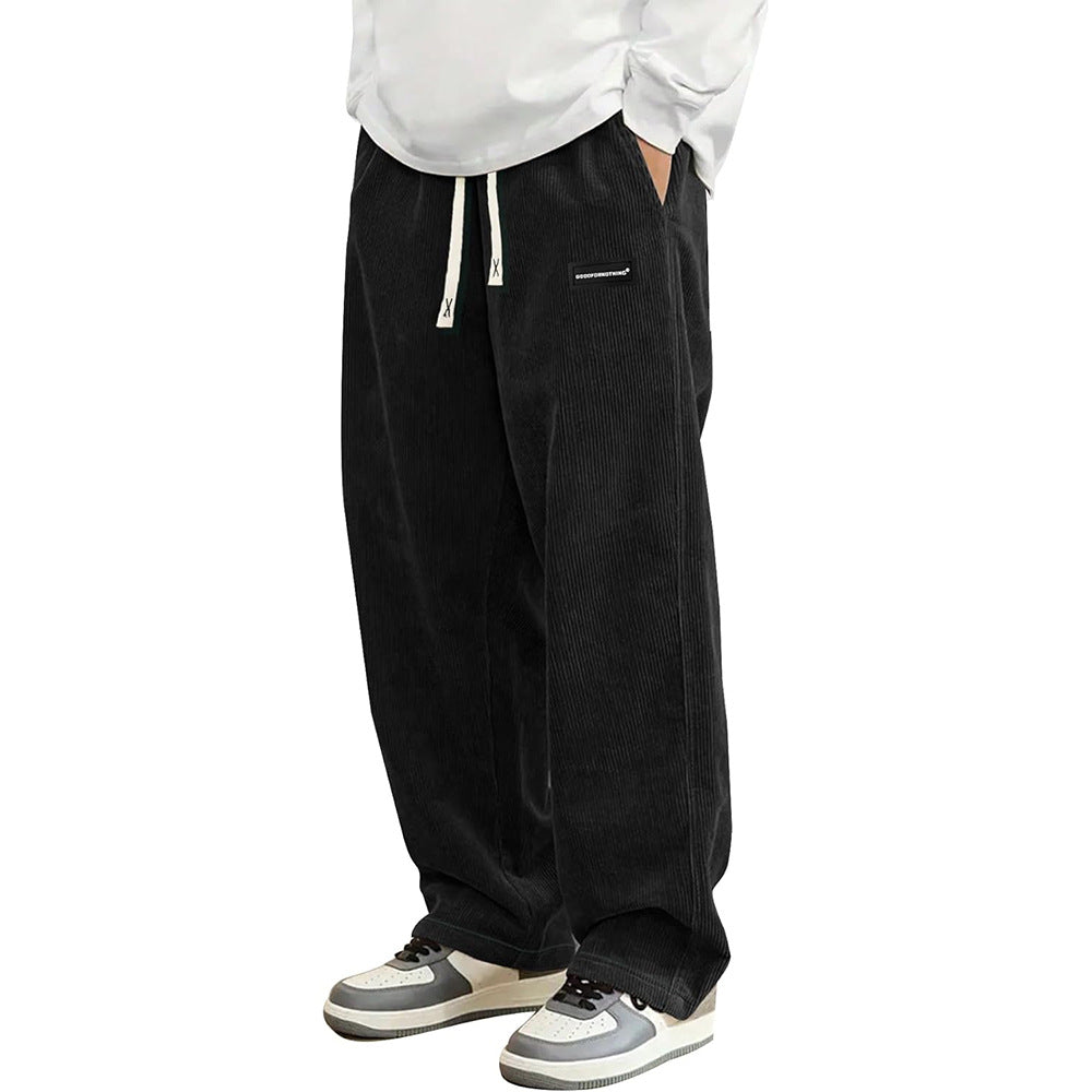 Pantalones casuales de corte holgado para hombre