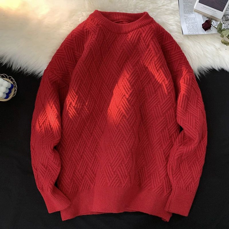 Prendas de punto de gramaje alto con cuello redondo para hombre y mujer
