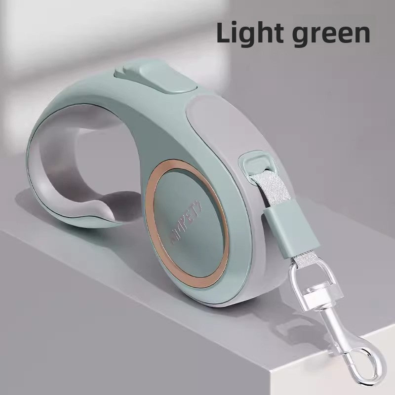 Correa retractil automatica para perros con luz