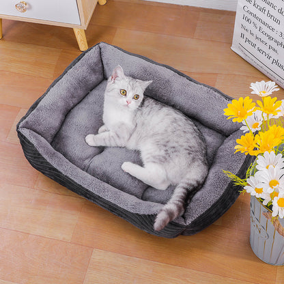 Caseta y alfombrilla para mascotas (perros y gatos) para todas las estaciones