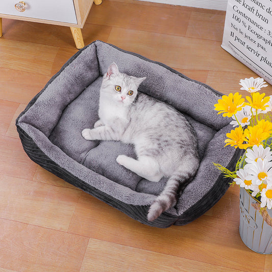 Caseta y alfombrilla para mascotas (perros y gatos) para todas las estaciones