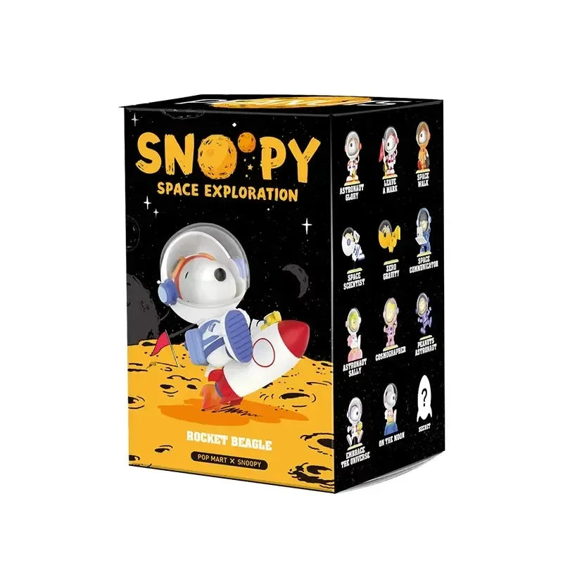 Juguetes POP MART de la serie Snoopy Space (caja sorpresa aleatoria)
