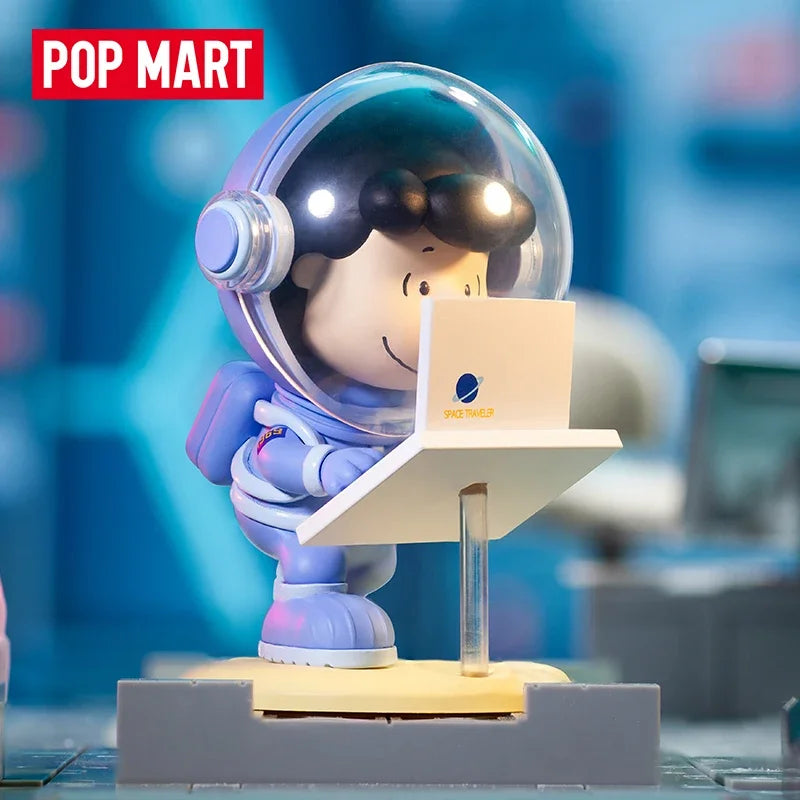 Juguetes POP MART de la serie Snoopy Space (caja sorpresa aleatoria)