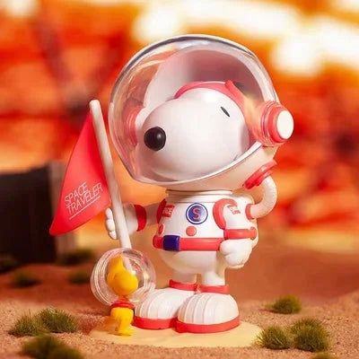 Juguetes POP MART de la serie Snoopy Space (caja sorpresa aleatoria)