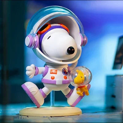 Juguetes POP MART de la serie Snoopy Space (caja sorpresa aleatoria)