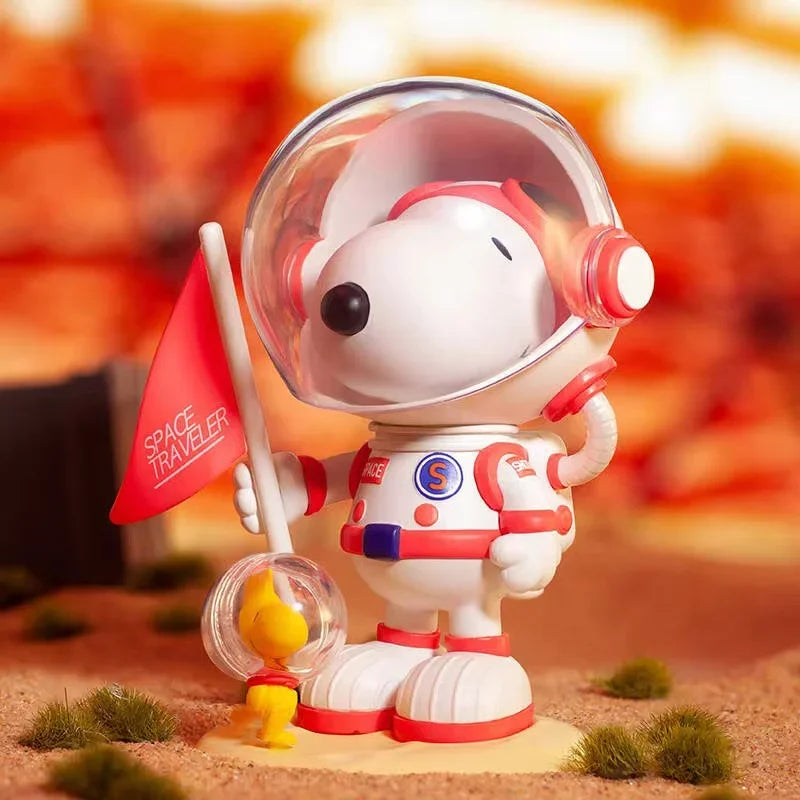 Juguetes POP MART de la serie Snoopy Space (caja sorpresa aleatoria)