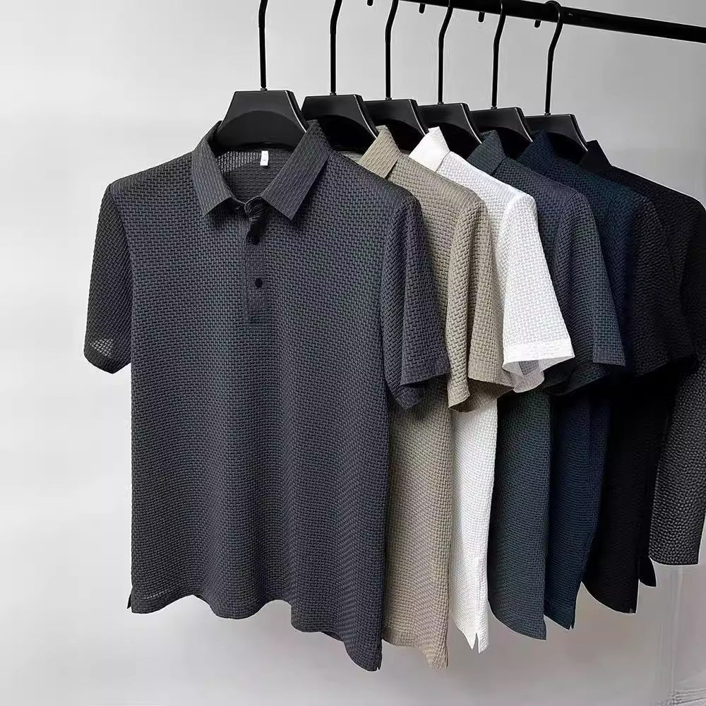 Camisa polo de manga corta para hombre (estilo casual)