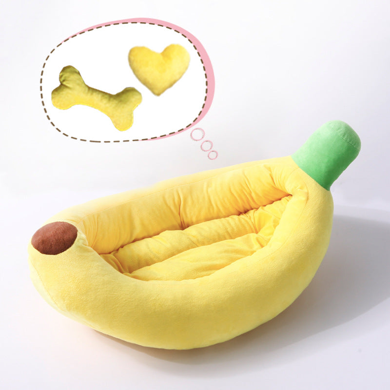 Cama para mascotas con dise�o de dibujos animados, desmontable y lavable