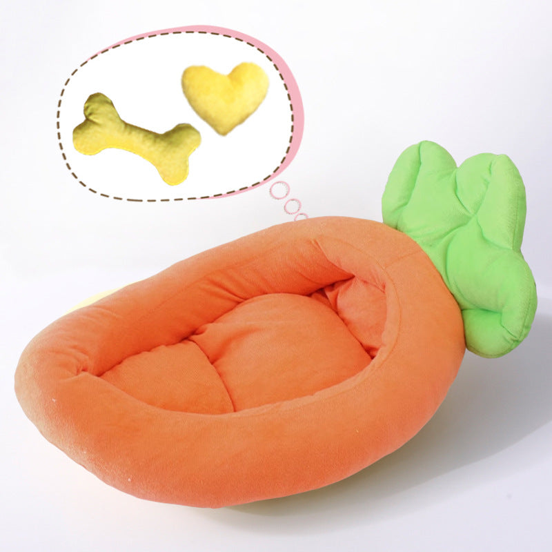 Cama para mascotas con dise�o de dibujos animados, desmontable y lavable